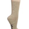 Bambus-Wellnesssocken Beige Unisex Bambus Wellnesssocken beige normallang mit Bambus Schriftzug.