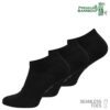 Bambus Sneaker-Socken schwarz Bambus Sneaker Socken für Damen und Herren 3 Paar in Schwarz von der Marke Vincent Creation