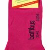 Bambussocken-Sneaker Damen Pink Bambussocken Sneaker Damen pink mit Bambus Schriftzug.