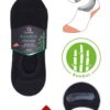 Fuesslinge-Socken mit Anti-Rutsch-Streifen Bambus Füsslinge-Socken mit Ripp-Bund und Silikon Antirutsch Streifen an den Fersen.